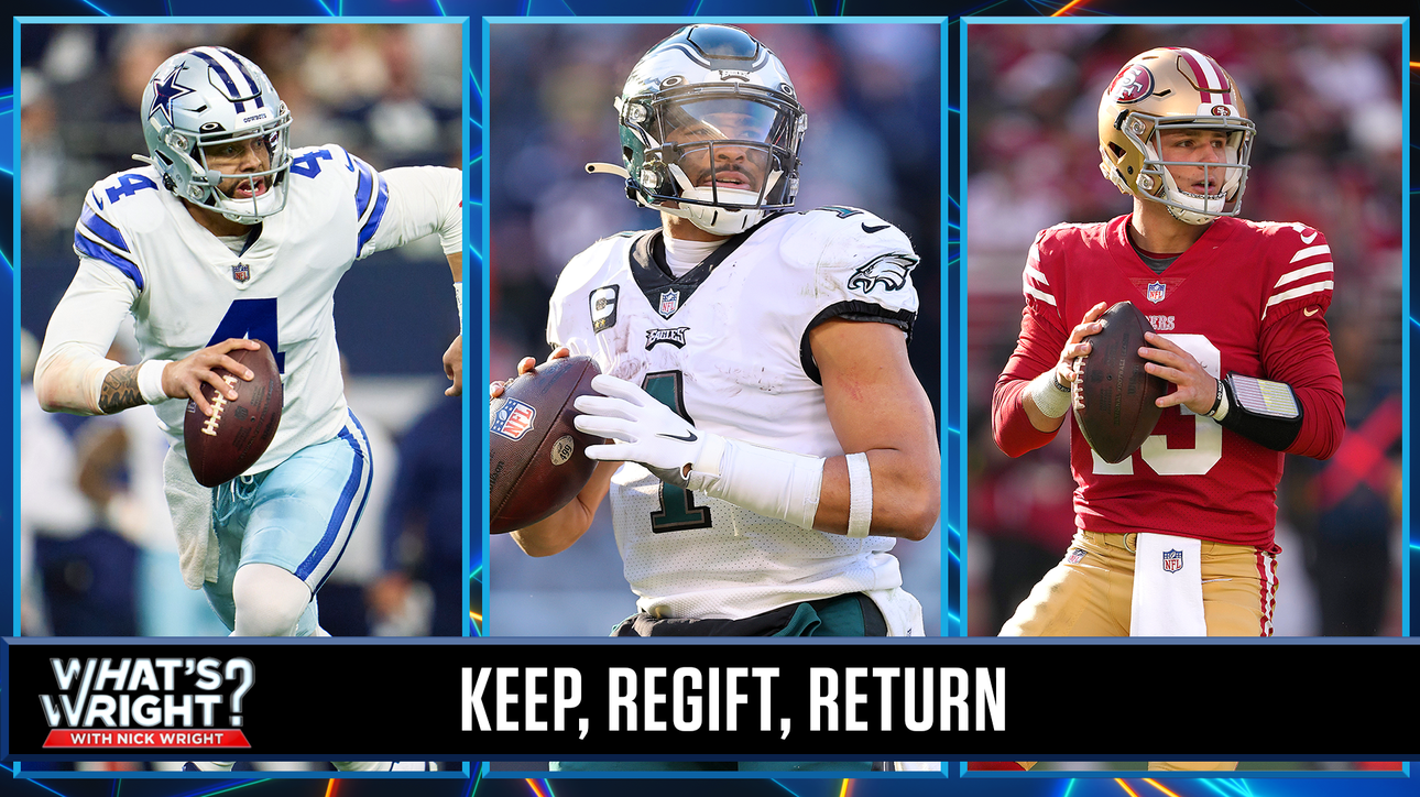 Nick plays 'Keep, Regift, Return' with the Cowboys, Eagles & 49ers | What's Wright?