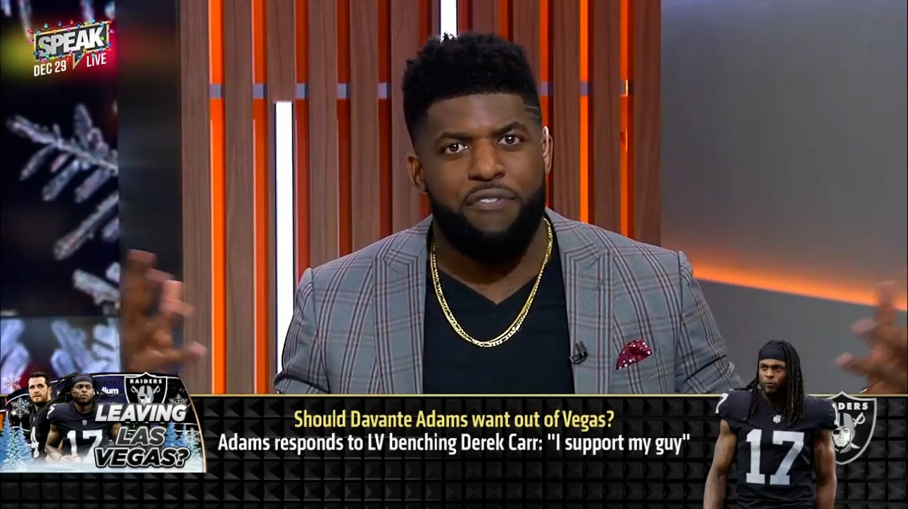 Should Davante Adams want out of Las Vegas after Raiders benched Derek Carr? | NFL | SPEAK