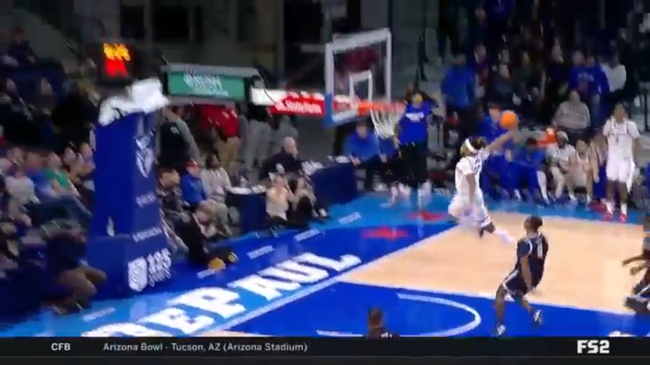 Da'Sean Nelson and Eral Penn throw down back-to-back slams to increase DePaul's lead over Georgetown