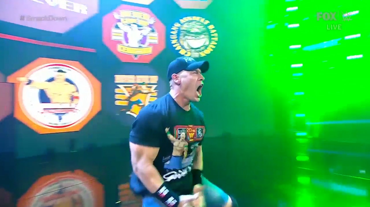 John Cena and Roman Reigns' Friday Night SmackDown entrances | WWE on FOX