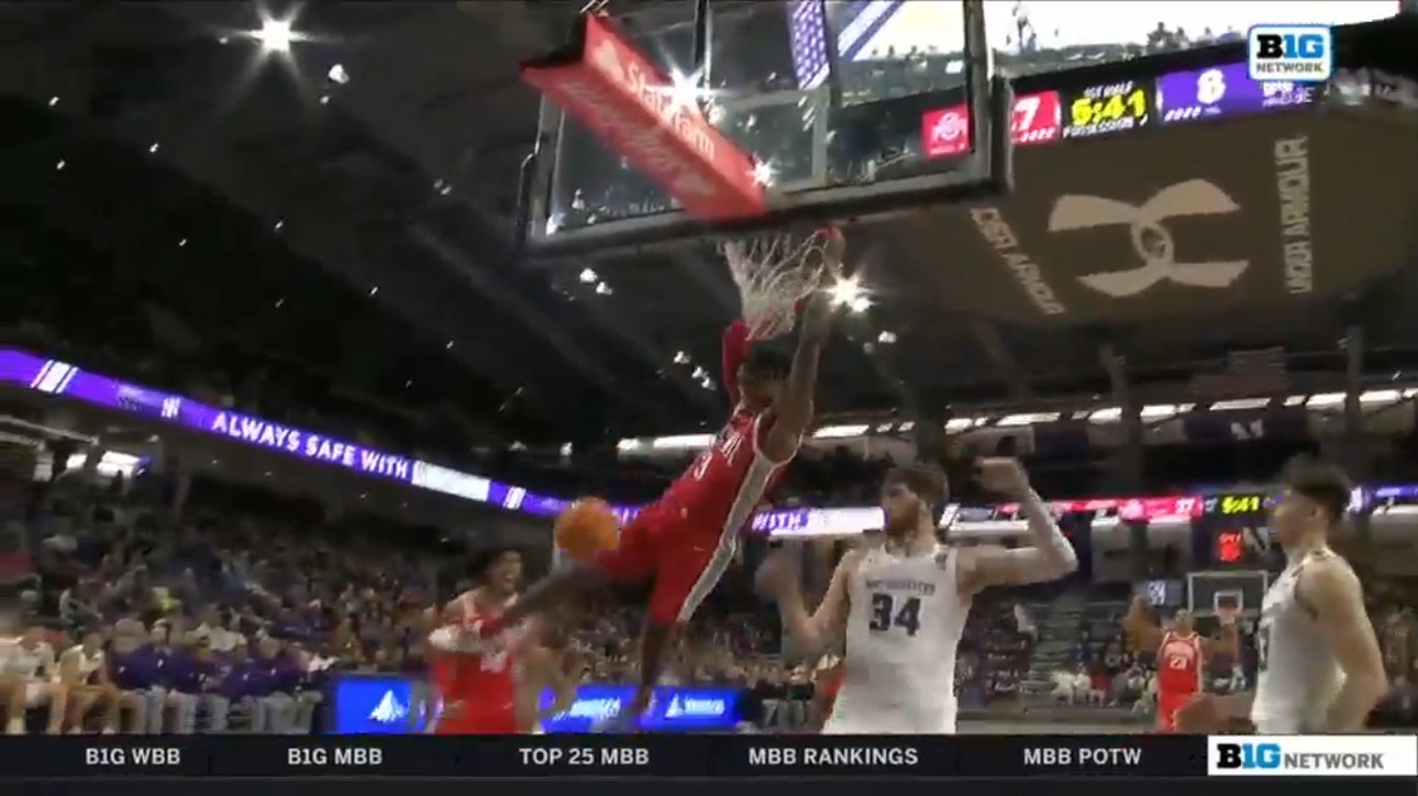 Ohio State's Eugene Brown III throws down a wicked two-handed jam