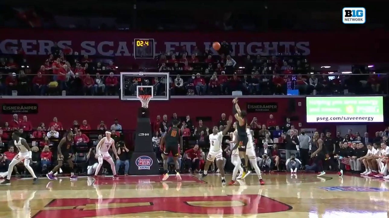 Don Carey hits a three point shot to end the half and shrink Maryland's deficit