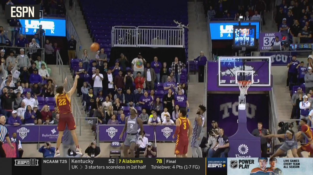 Gabe Kalscheur plays hero ball, hits game-winning three to give No. 25 Iowa State the upset over No. 17 TCU