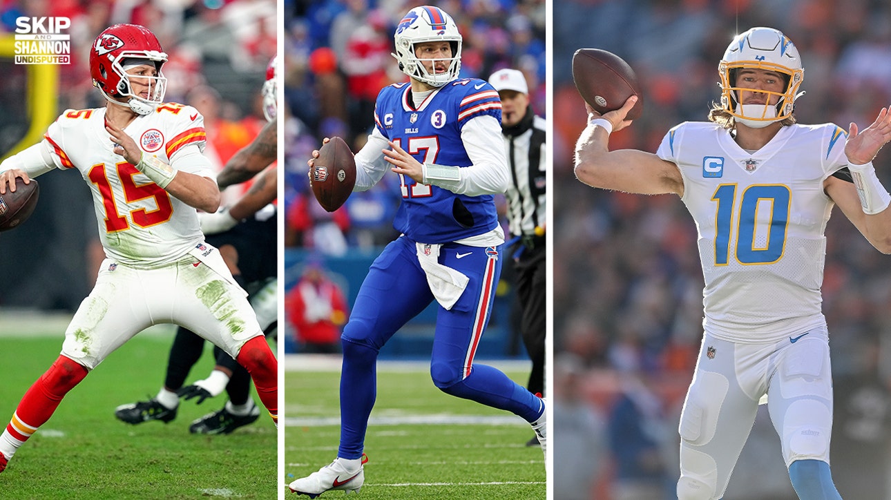 Patrick Mahomes, Justin Herbert, Josh Allen round up Top 3 QB playoff rankings | UNDISPUTED