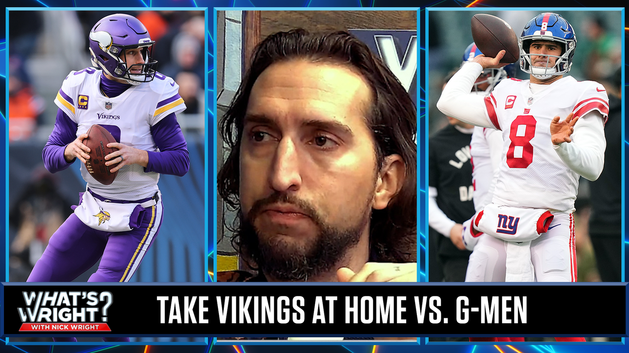 Take a Justin Jefferson-led Vikings (-3) squad at home vs. pass hesitant Giants | What's Wright?