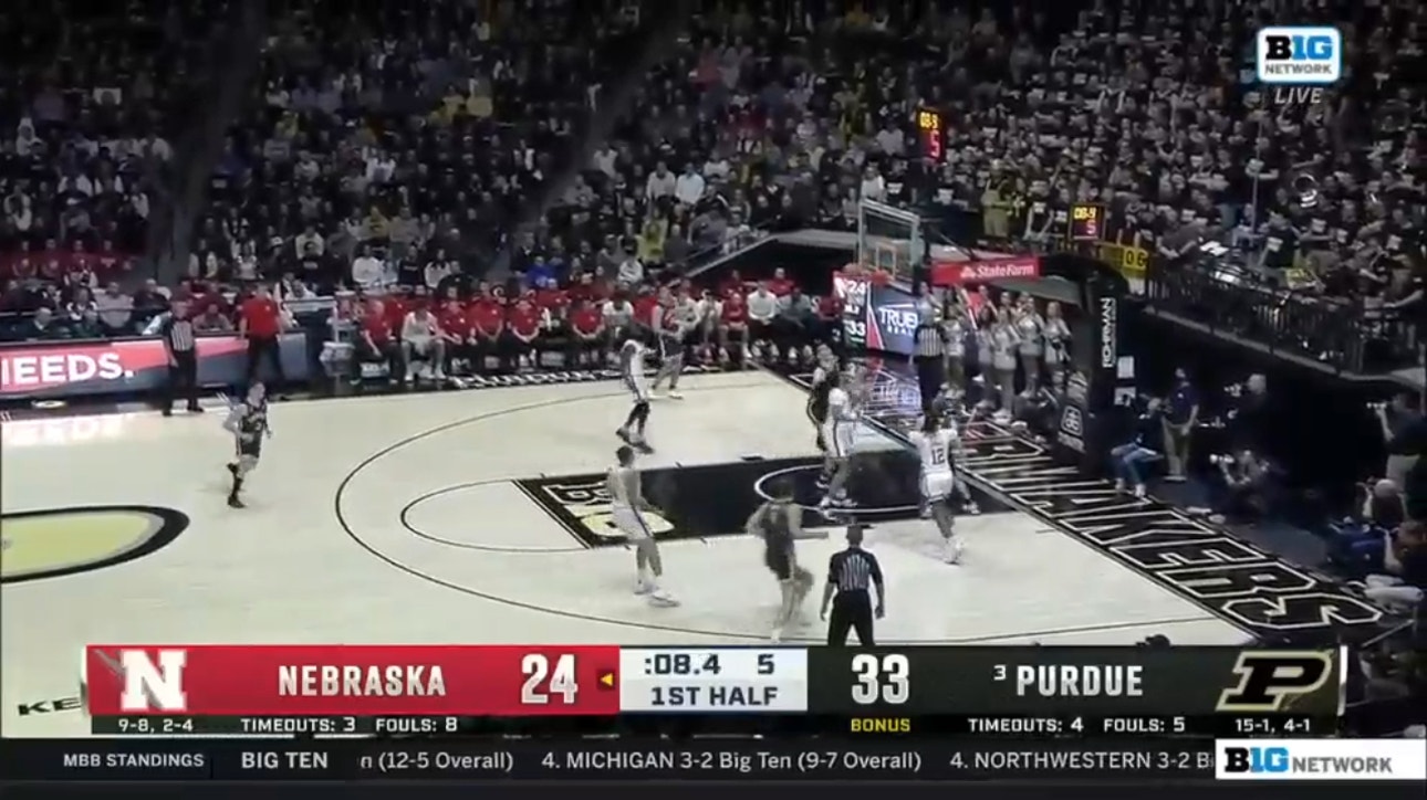 Purdue's Fletcher Loyer dominates in first half, scores 16 points vs. Nebraska