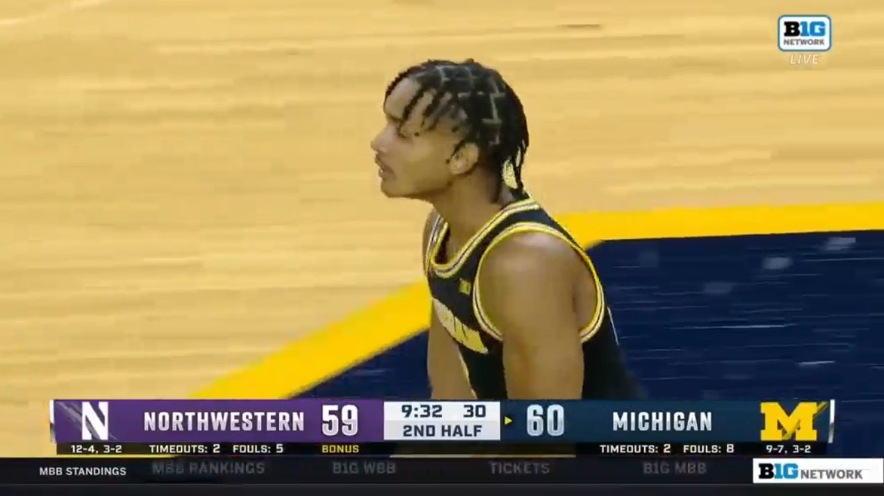 Michigan's Kobe Bufkin leads Wolverines to a 85-78 upset of Northwestern