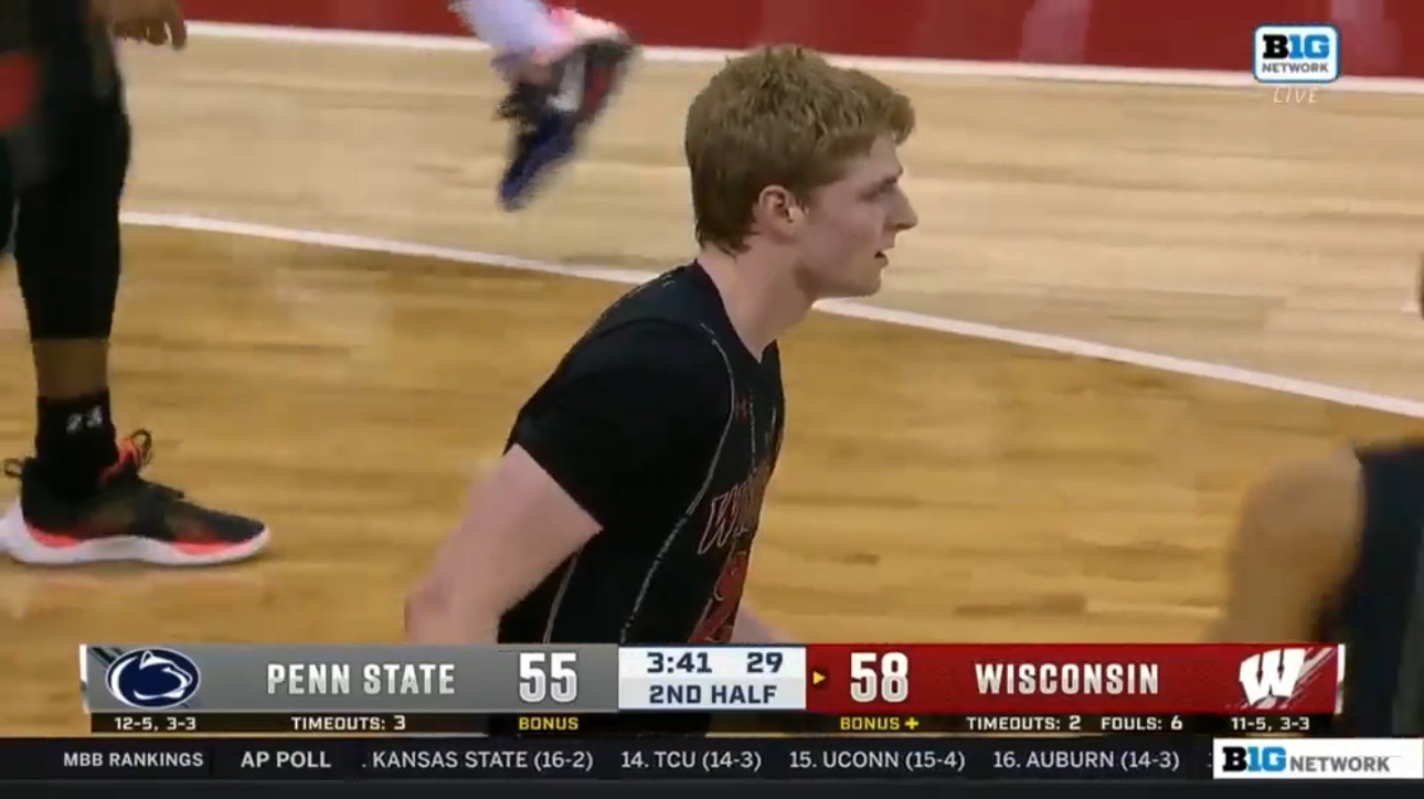 Wisconsin's Steven Crowl scores big with 21 points, 11 rebounds in 63-60 win over Penn State