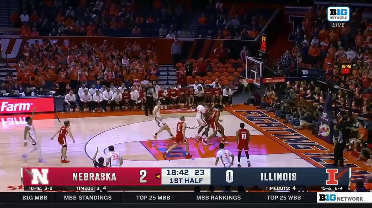 Illinois' Terrence Shannon Jr. hits a RIDICULOUS three from almost half court 