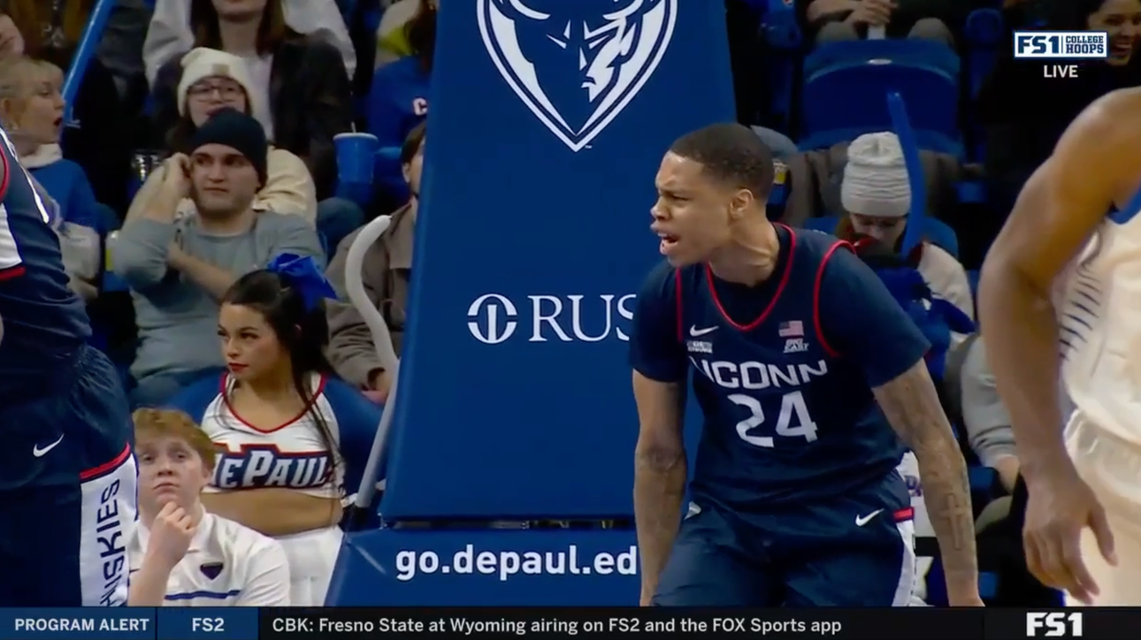 UConn's Jordan Hawkins and Adama Sanogo combine for 51 points, defeat DePaul 90-73