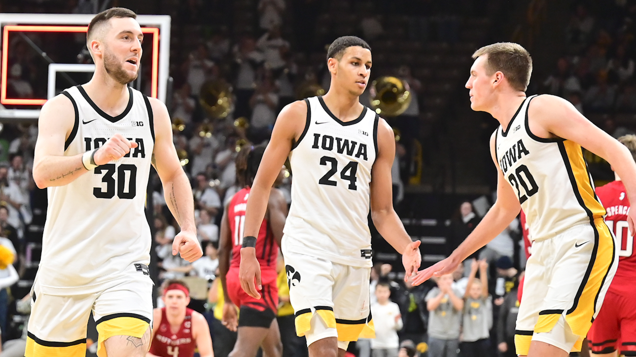 Filip Rebraca unleashes the beast records a double-double leading Iowa to a massive victory against Northwestern