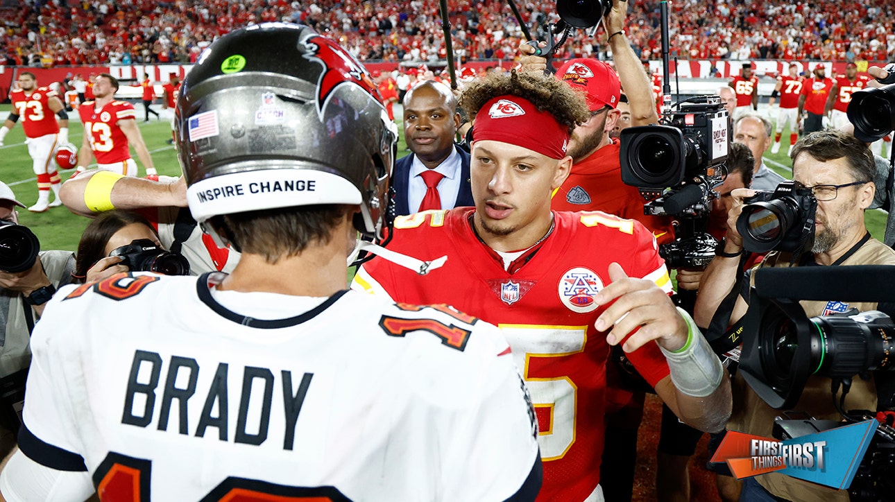 Patrick Mahomes reflects on Tom Brady's illustrious career | FIRST THINGS FIRST