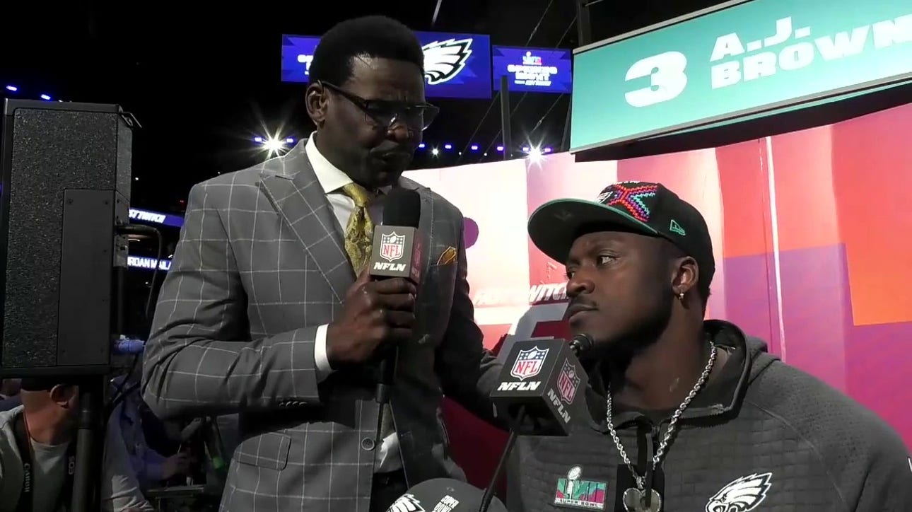 Eagles' A.J. Brown speaks on being 'locked in' for the Super Bowl