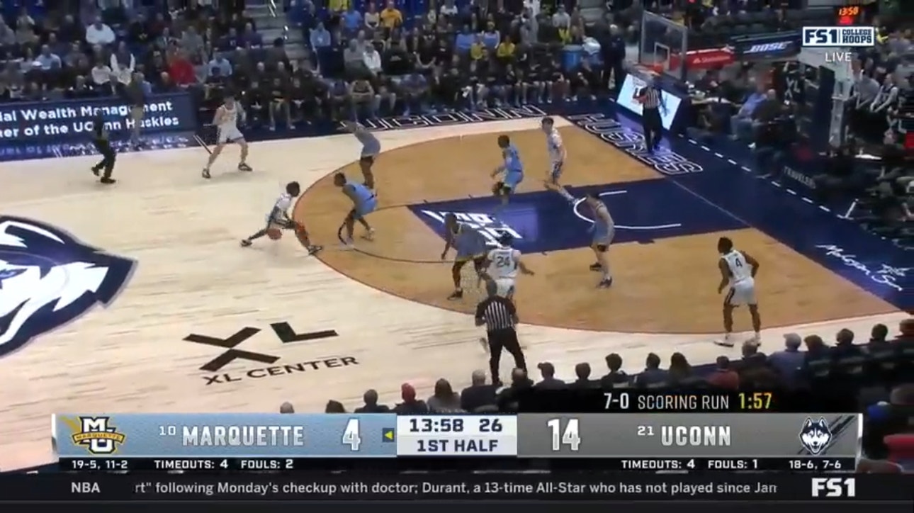 UConn's Tristen Newton crushes with a triple-double in win over Marquette