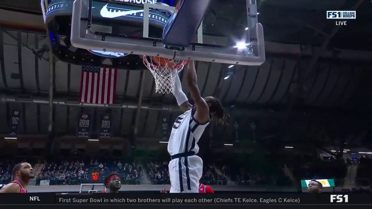 Butler's Manny Bates hammers it home against St. John's