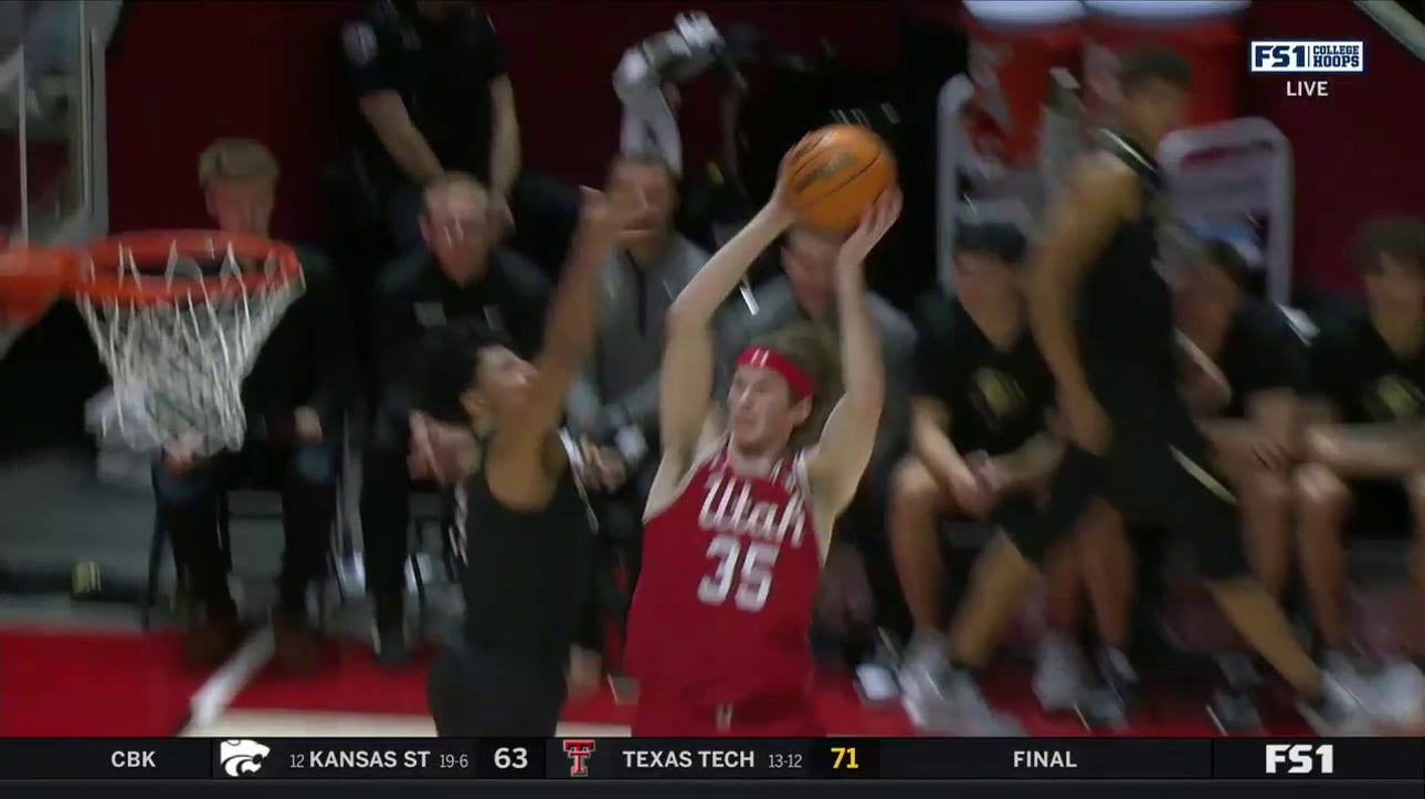 Utah's Branden Carlson put downs a WILD jam to extend the Ute's first half lead against Colorado