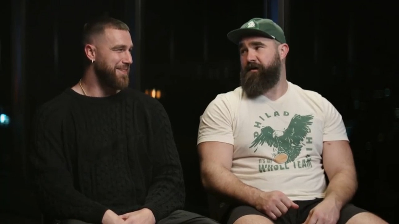 Super Bowl LVII: Travis and Jason Kelce sit down with Greg Olsen to talk about facing each other