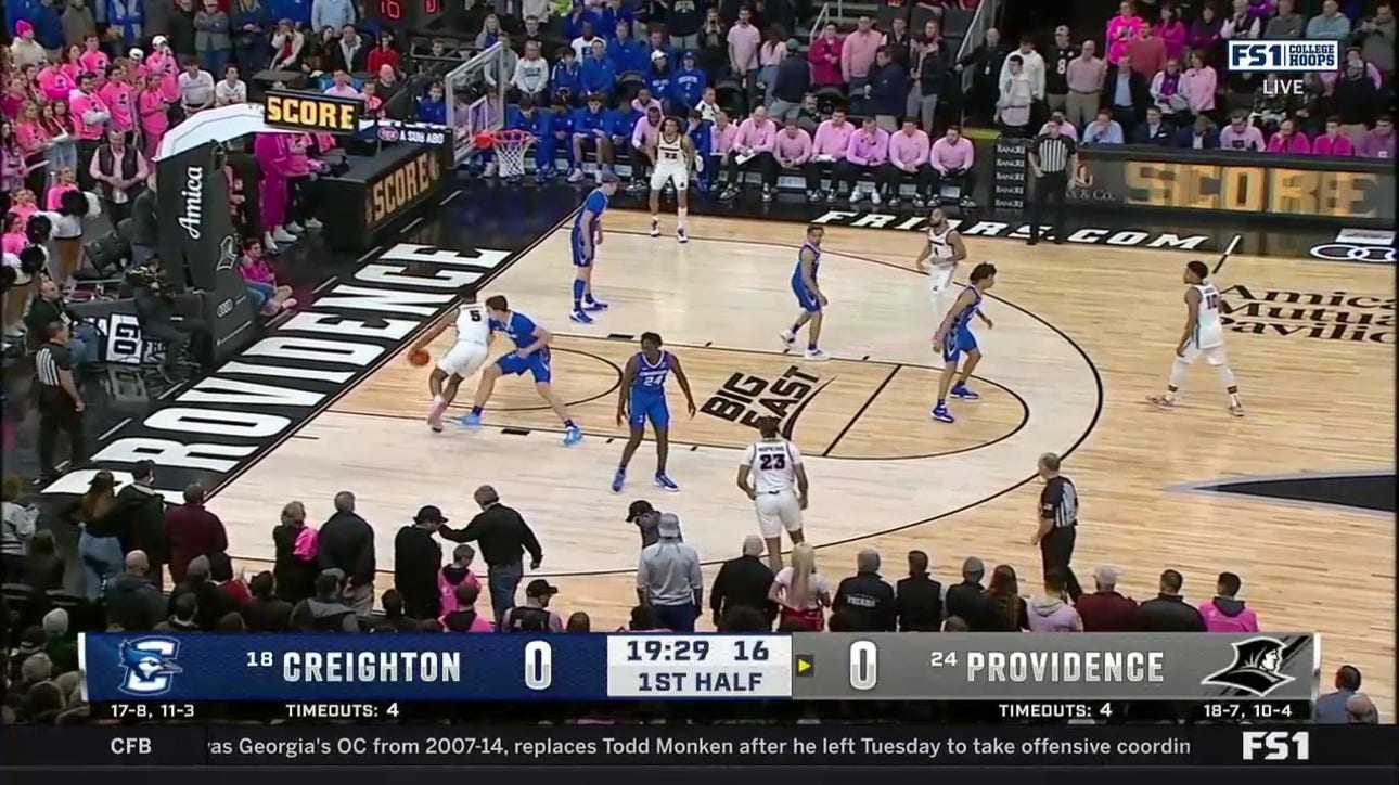 Providence's Ed Croswell throws down a MONSTER jam to start the game vs. Creighton