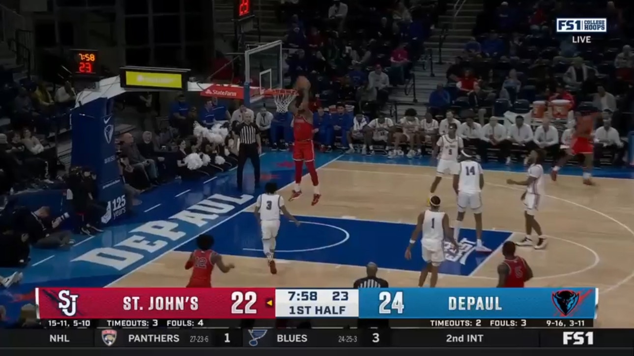 St. John's Joel Soriano gets it done with slam dunk over DePaul