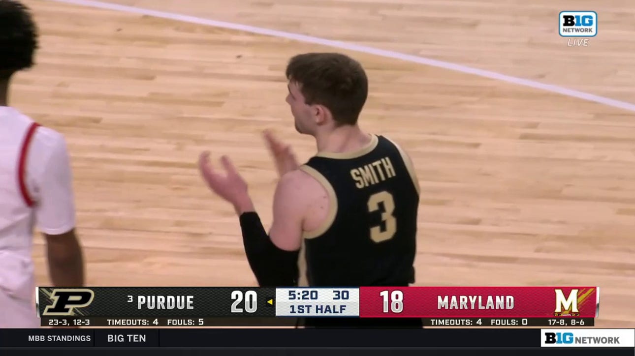 Purdue's Braden Smith gets sneaky with a quick pick-pocket layup against Maryland