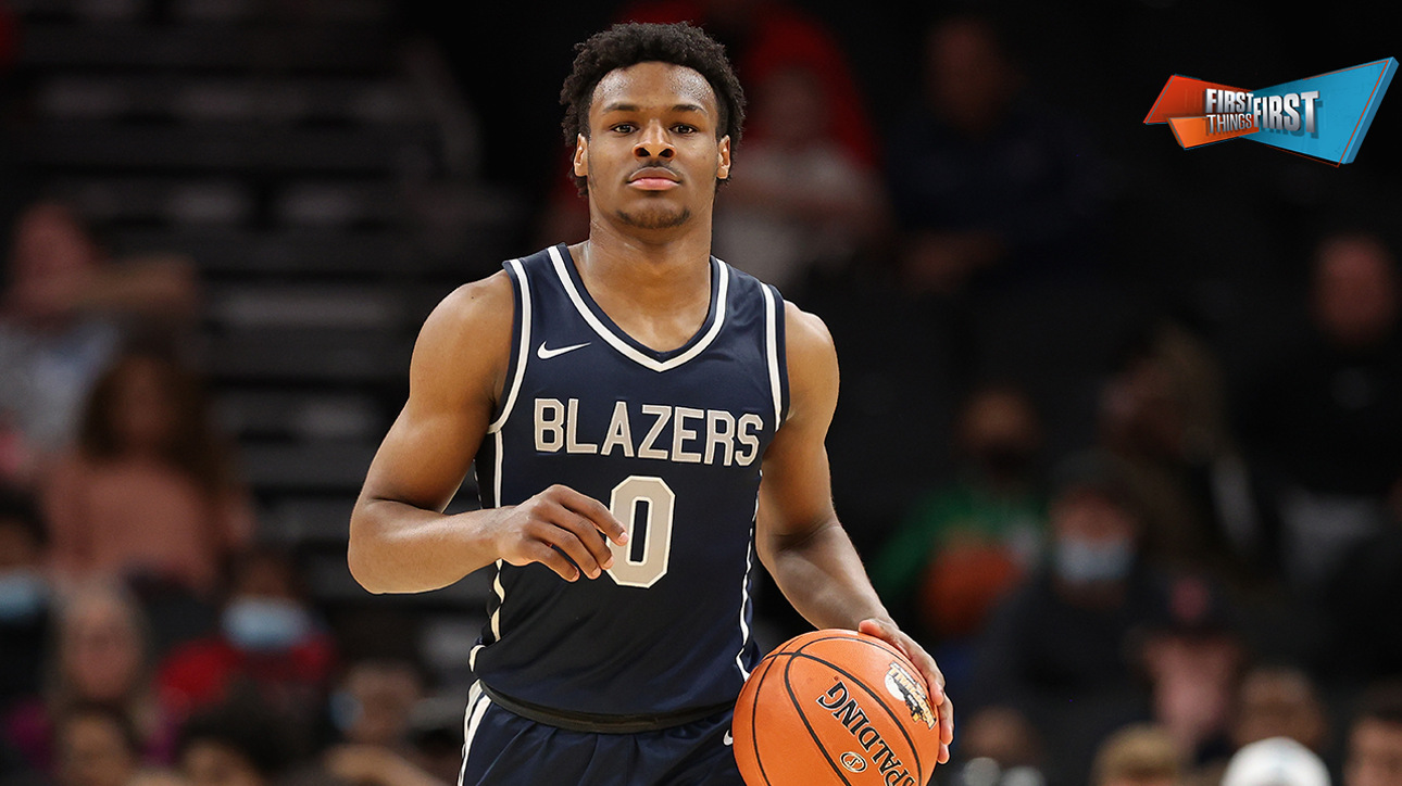 Bronny James projected a top-10 pick in 2024 NBA mock draft | FIRST THINGS FIRST