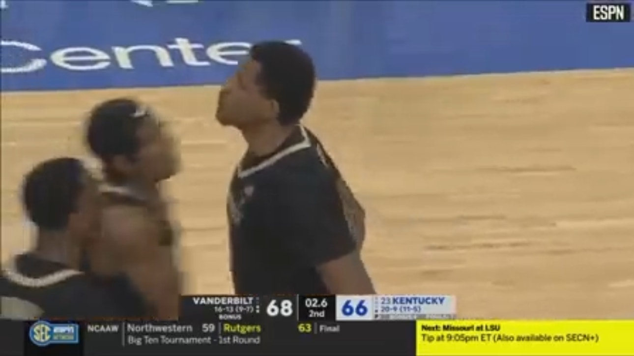 Vanderbilt Stuns No. 23 Kentucky 68-66 and snapped a 14-game losing streak at Rupp Arena