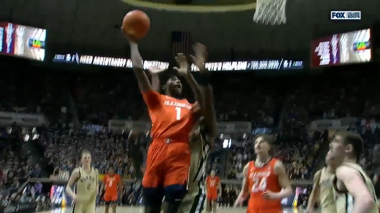 Illinois' Sencire Harris picks Purdue's pocket, finishes ABSURD and-1 layup against No. 5 Purdue