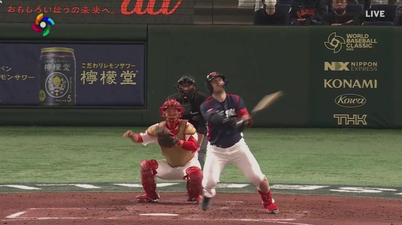 Matej Mensik crushes a solo home run to give the Czech Republic a 3-0 lead over China
