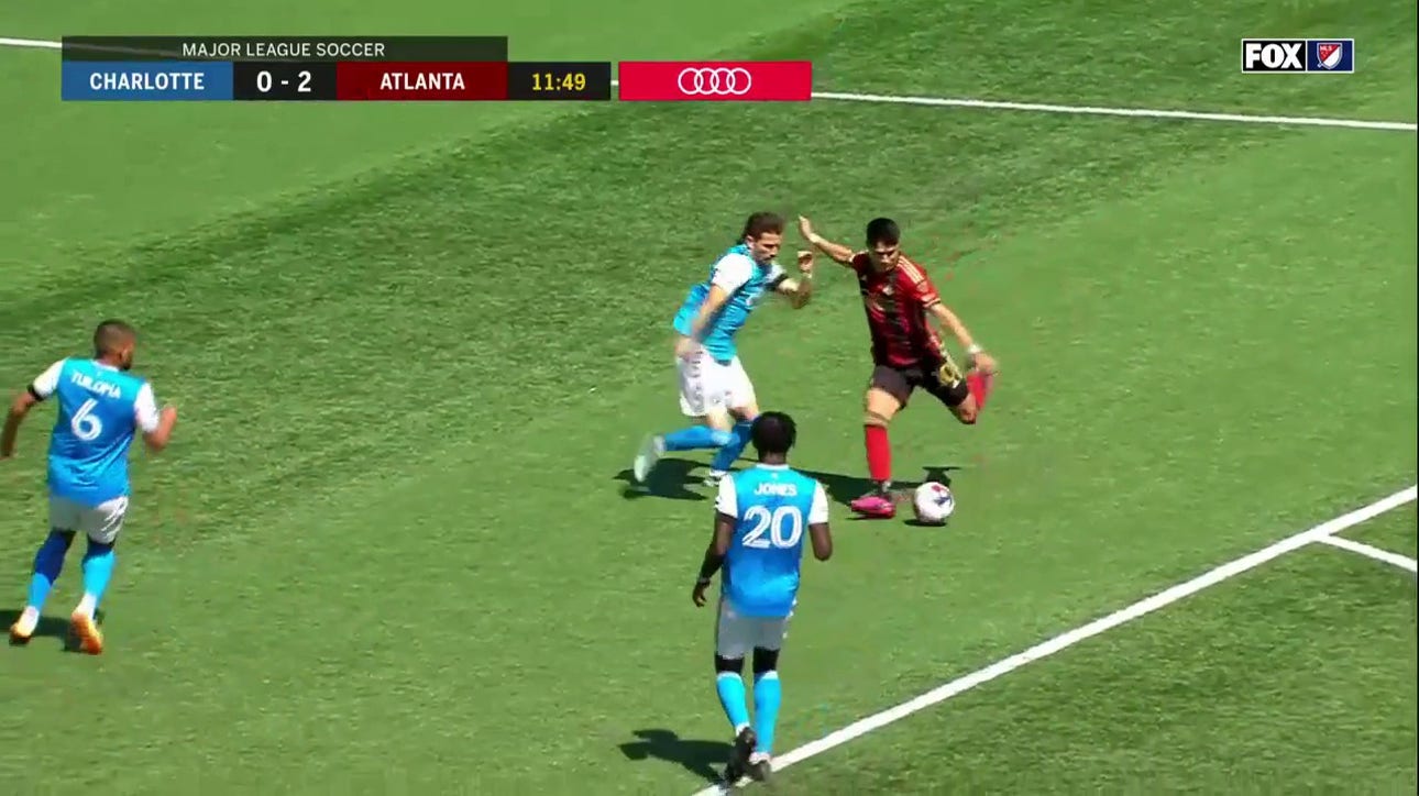 Atlanta United's Luiz Araújo scores a CLINICAL goal to grab an early 2-0 lead against Charlotte FC