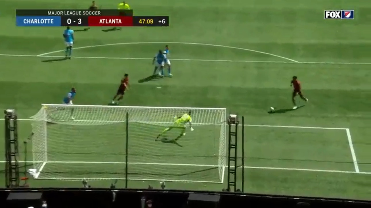 Atlanta United's Caleb Wiley strikes again for his second goal over Charlotte