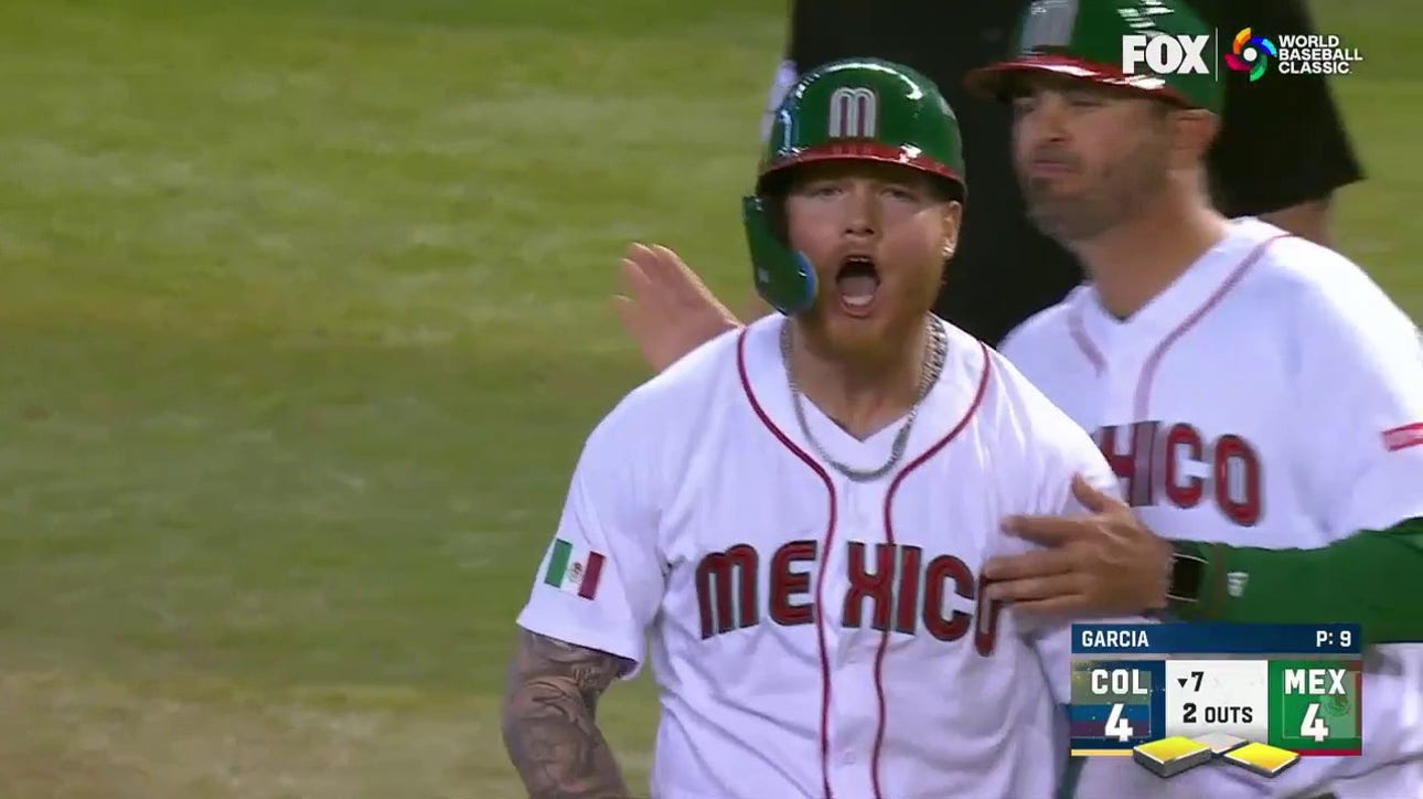 Alex Verdugo's RBI single helps Mexico tie the game against Colombia, 4-4