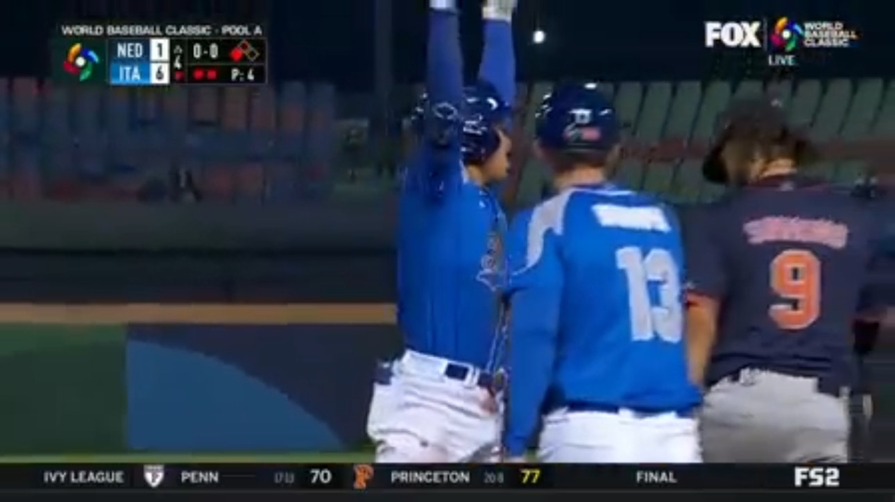 Italy has a huge fourth inning, scoring six runs and taking a 6-1 lead over the Netherlands