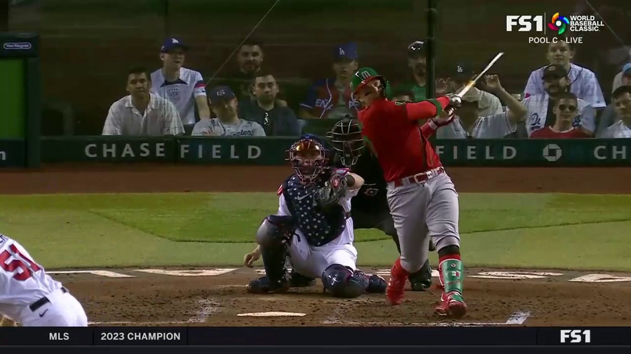 Mexico's Joey Meneses belts his SECOND homer of the night against USA