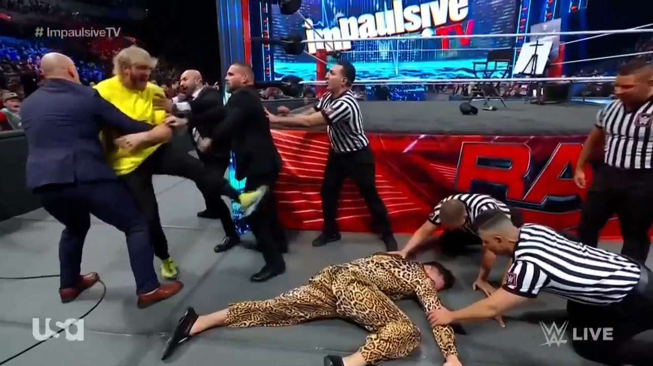 Logan Paul knocks out Seth Rollins AGAIN ahead of WrestleMania | WWE on FOX