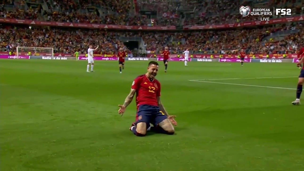 Mato Joselu scores back-to-back goals to give Spain a 3-0 lead over Norway