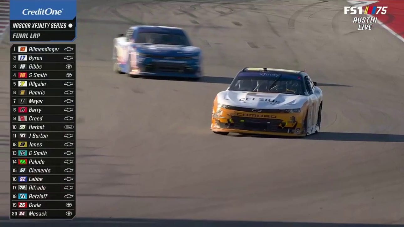 FINAL LAP: AJ Allmendinger holds off William Byron to win the Pit Boss 250