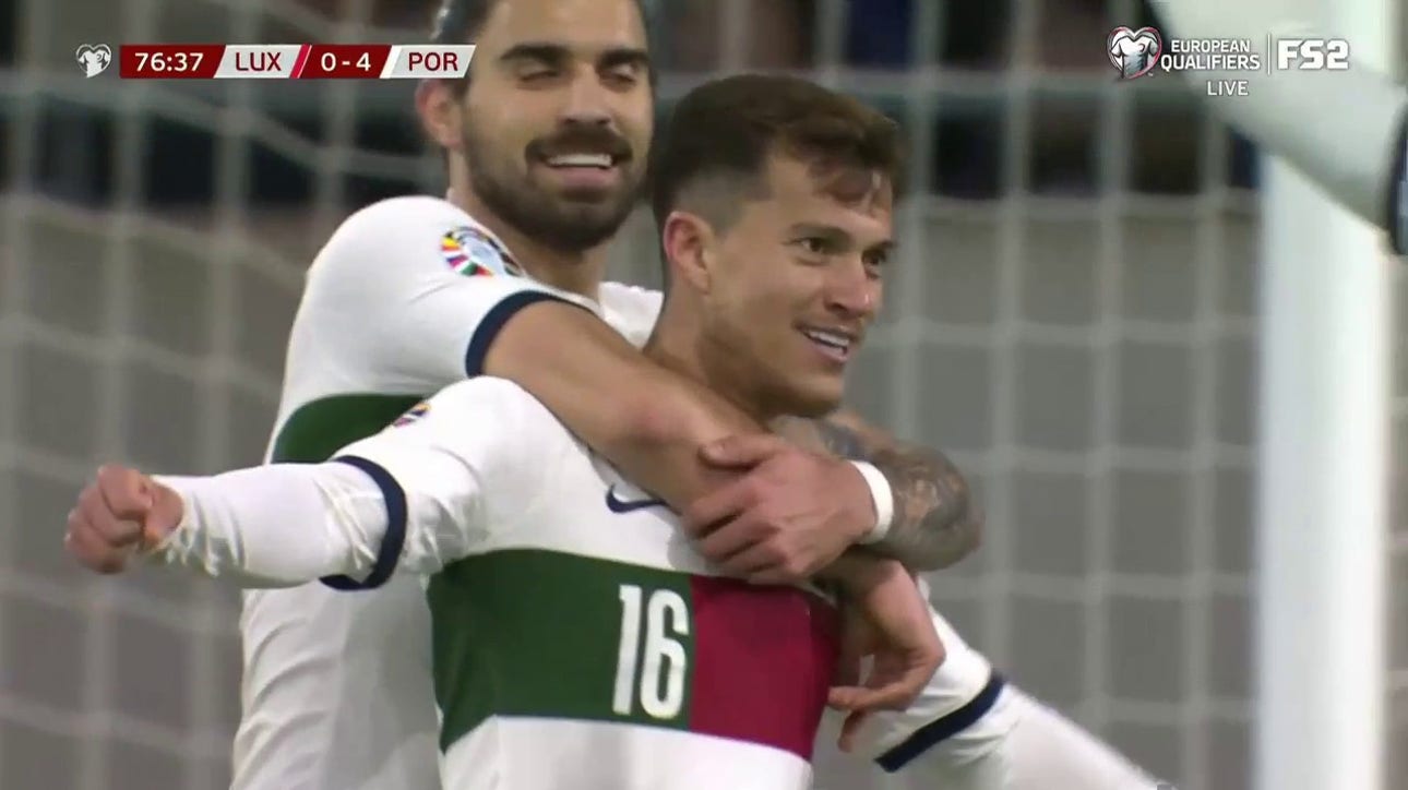 Otavio scores in 77' to give Portugal a 5-0 lead over Luxembourg