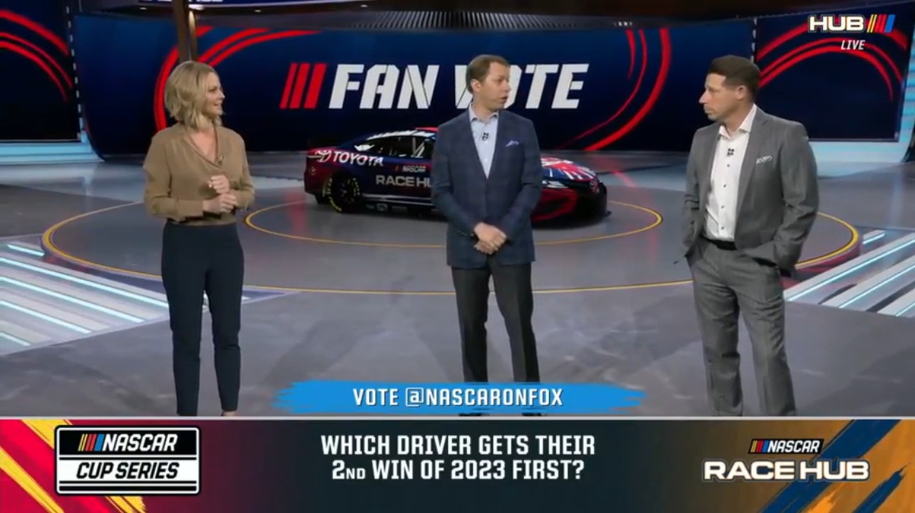 'NASCAR Race hub' crew discusses which driver will capture their second win of the season at the Toyota Owners 400