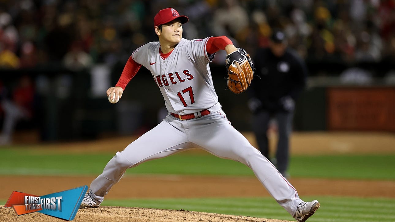 Shohei Ohtani throws 10 K's in Angels opener vs. A's | FIRST THINGS FIRST