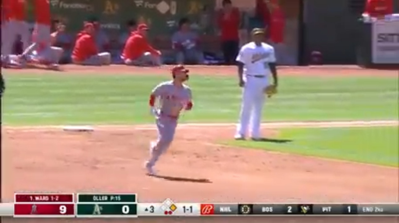 Taylor Ward crushes a two-run homer to cap off an 11-run third inning for the Angels vs. the Athletics