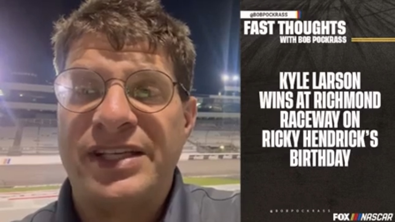 Fast Thoughts: Kyle Larson wins at Richmond Raceway on Ricky Hendrick's birthday