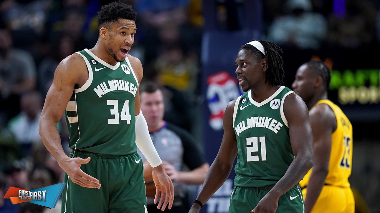 Jrue Holiday endorses Giannis Antetokounmpo as NBA MVP | FIRST THINGS FIRST