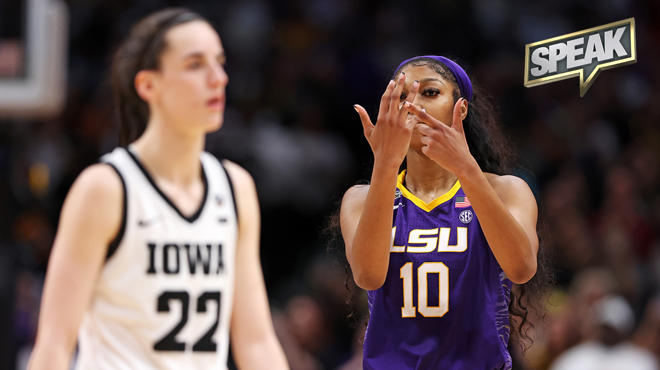 Issue with Angel Reese taunting Caitlin Clark in LSU’s championship win over Iowa? | SPEAK
