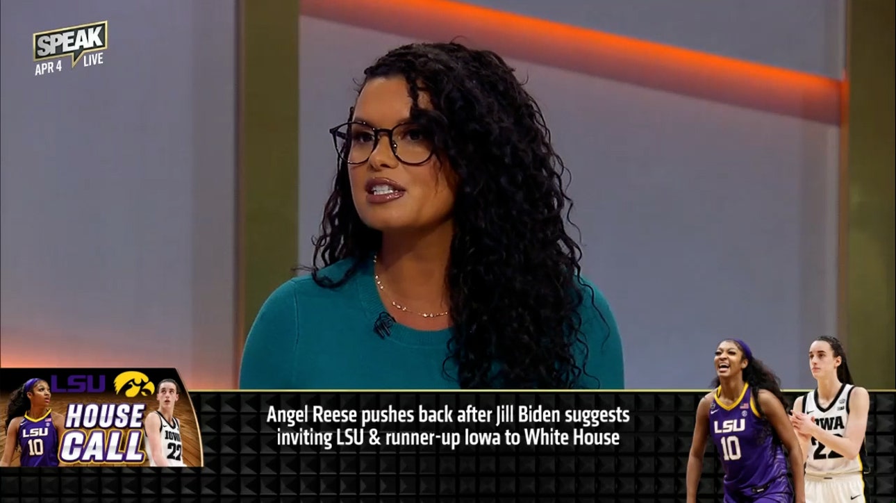 Angel Reese pushes back after Jill Biden suggest inviting LSU & Iowa to White House | WBB | SPEAK