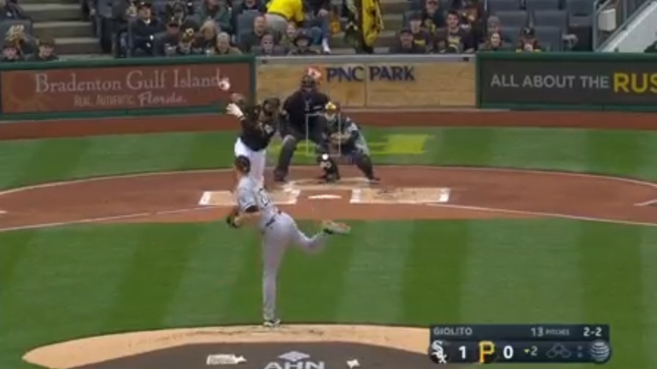 Carlos Santana crushes a solo homer as the Pirates are tied with the White Sox