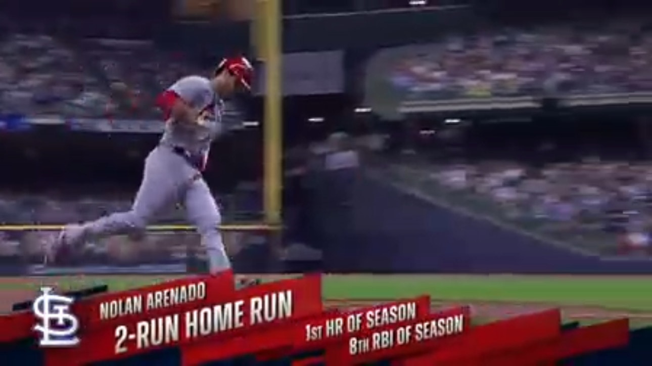 Nolan Arenado cranks a two-run home run to give the Cardinals a 4-0 lead over the Brewers