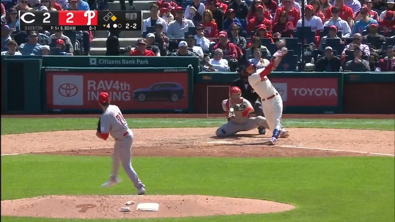 Alec Bohm SMASHES a two-run homer, Phillies grab 4-2 lead over Reds