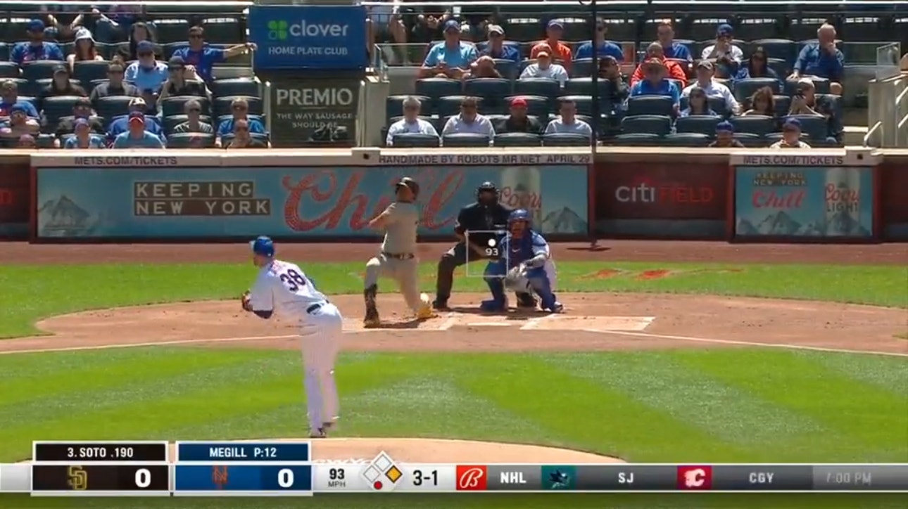 Padres Juan Soto launches a two-run home run to give the Padres the early lead
