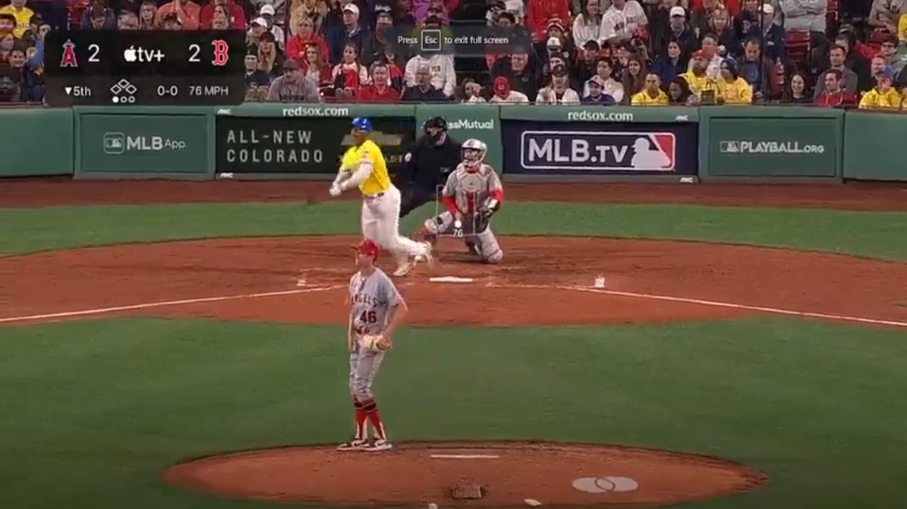 Red Sox's Rafael Devers smashes his SIXTH homer of the season to take the lead over the Angels