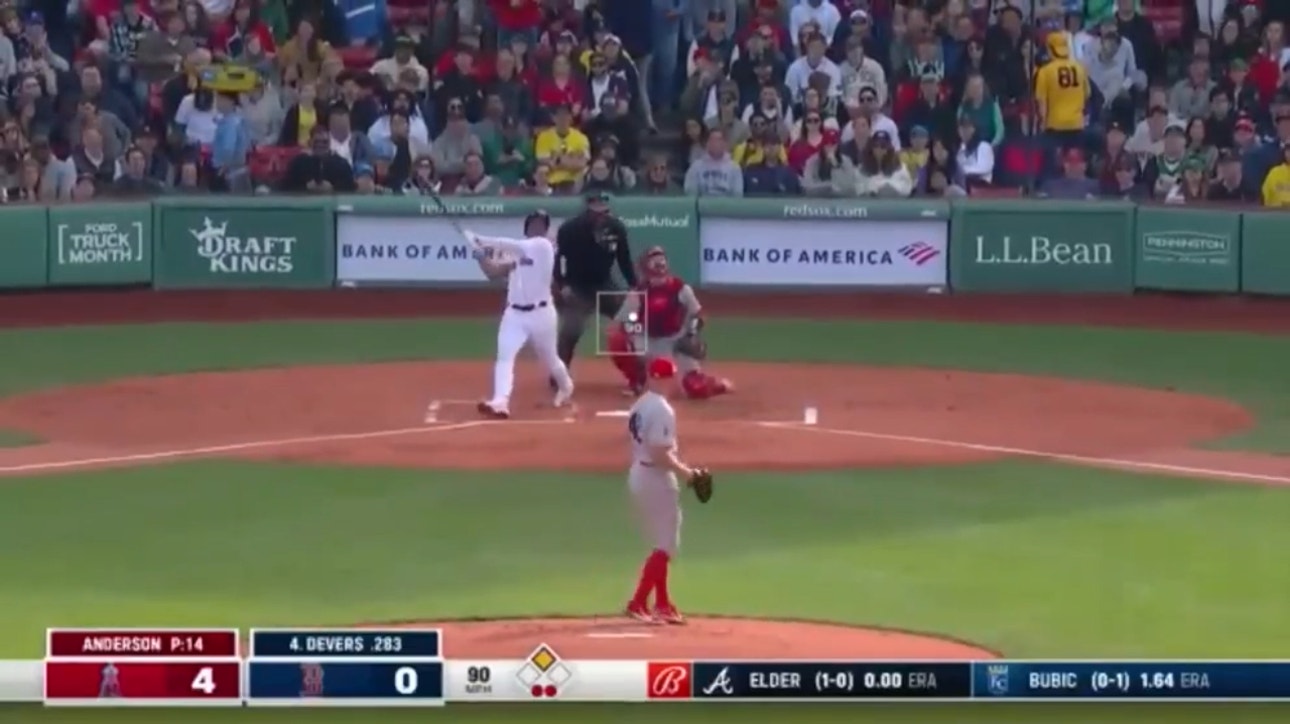 Red Sox's Rafael Devers absolutely hammers his 7th home run of the season vs. the Angels